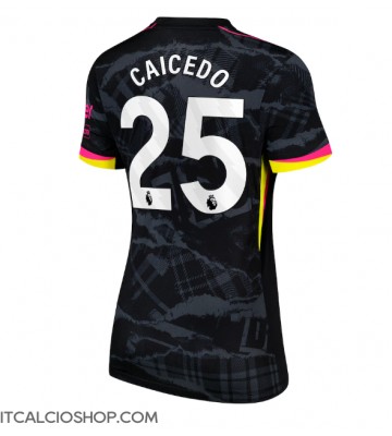 Chelsea Moises Caicedo #25 Terza Maglia Femmina 2024-25 Manica Corta